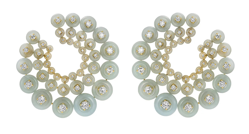 <p><a href="https://www.fernandojorge.co.uk/" target="_blank" rel="noopener">Fernando Jorge</a> Galaxy earrings with aquamarine and diamonds set in 18-karat yellow gold ($63,000) </p>