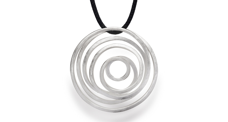 Bastian Inverun’s sterling silver pendant with brushed finish