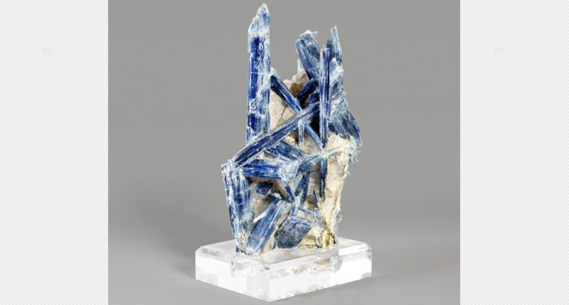 A kyanite specimen from Bahia, Brazil; estimated to sell for $400-$600, it garnered $37,800 at auction.