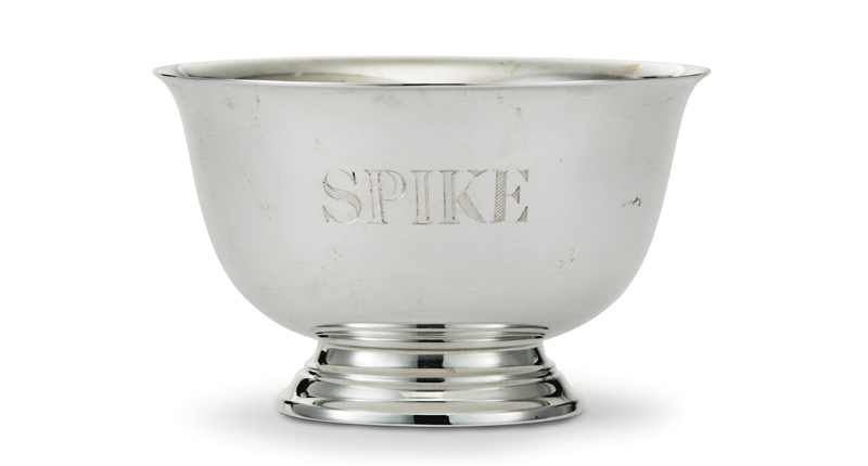 A Tiffany & Co. silver dog bowl, which sold for $13,750<br /><em>Image courtesy of Christie’s Images Ltd. 2016</em>
