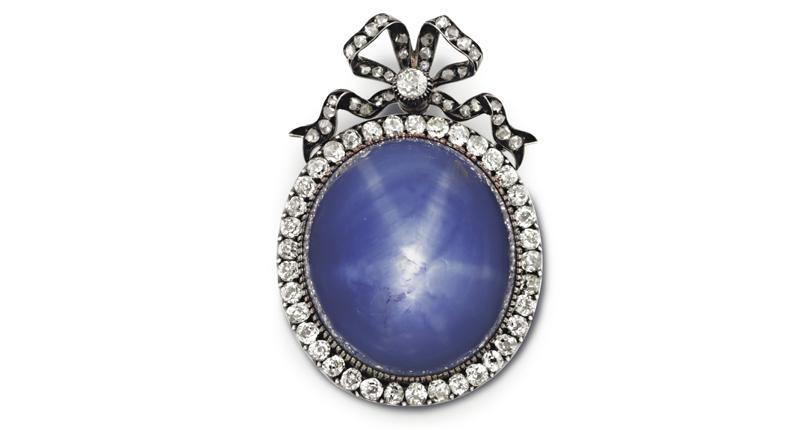 A Fabergé star sapphire and diamond pendant brooch sold for $75,000<br /><em>Image courtesy of Christie’s Images Ltd. 2016</em>