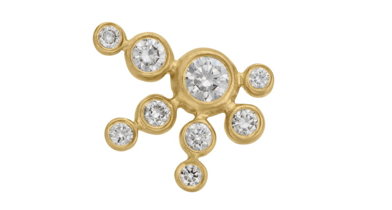 Sophie Bille Brahe’s “Flacon de Neige” 18-karat yellow gold single earring with diamonds ($2,240)<br /><a href="http://newyork.doverstreetmarket.com/" target="_blank" rel="noopener noreferrer">Dover Street Market New York</a>