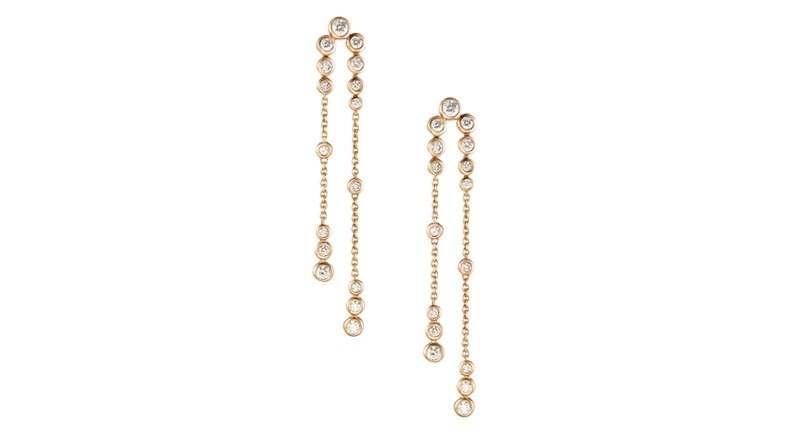 <p><a href="https://www.shopaugustjune.com" target="_blank" rel="noopener">August & June</a> “Holy Grail Earrings” in 18-karat rose gold with round-cut diamonds ($3,760) </p>