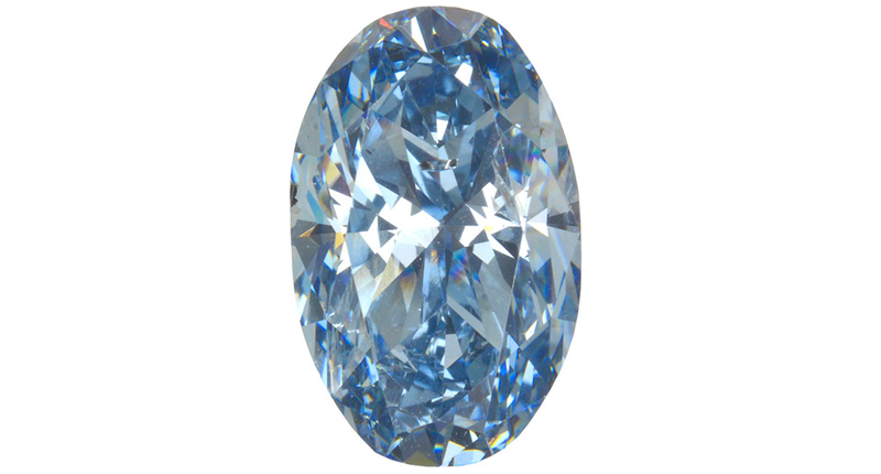 In 2018, Smith and a group of researchers completed a two-year study on included blue diamonds, like this 3.81-carat stone, that shed lights on how and where blue diamonds form. It was featured on the cover of Nature. (Photo credit: Robison McMurtry © GIA)