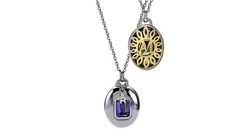 <a href="https://www.alexandramor.com/" target="_blank" rel="noopener noreferrer">Alexandra Mor</a> sapphire and diamond necklace (price upon request)