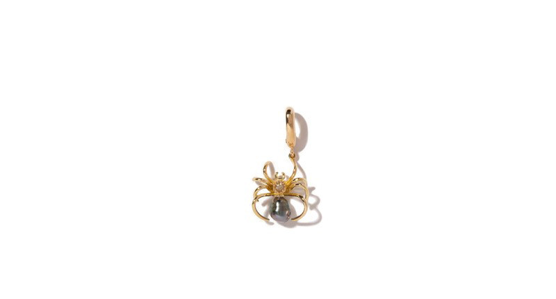 <a href="https://en.milamorejewelry.com/collections/charm/products/spider-charm" target="_blank" rel="noopener">Milamore</a> 18-karat yellow gold spider charm with pearl and sapphire ($720)