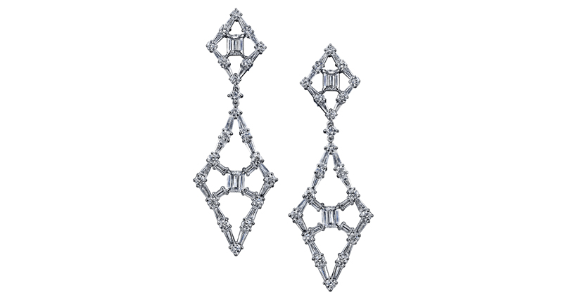 Robert Procop “Queen of Diamonds” earrings in 18-karat white gold ($69,700) <a href="http://www.robertprocop.com/" target="_blank">robertprocop.com</a>