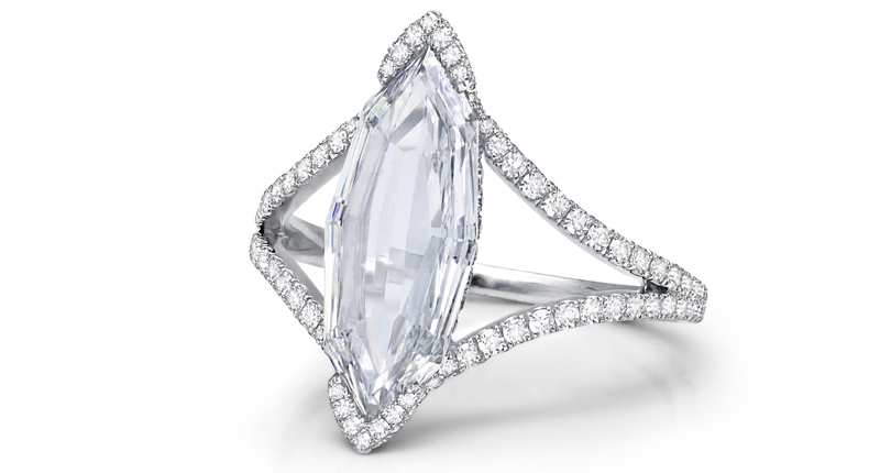 This marquise diamond ring ($58,000) will also be available as part of the Martin Katz online trunk show on Moda Operandi.
