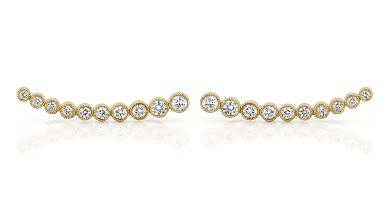 EF Collection’s 14-karat yellow gold ear climber set with 10 diamonds totaling 0.7 carats ($985)<br /><a href="https://www.efcollection.com/" target="_blank" rel="noopener noreferrer">EFCollection.com</a>