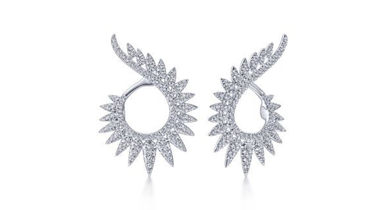 <a href="http://www.gabrielny.com" target="_blank" rel="noopener">Gabriel & Co.</a> 14-karat white gold and diamond “Kaslique” earrings ($2,915)