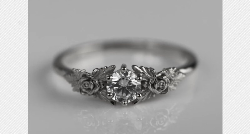 The "Gold Rose" diamond ring ($1,680)