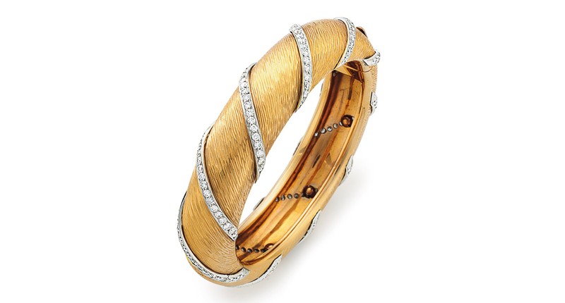 This 18-karat gold, platinum and diamond Bulgari bracelet, worn by Nancy Reagan at state dinners, was only expected to sell for between $5,000 and $7,000, but garnered $40,000.