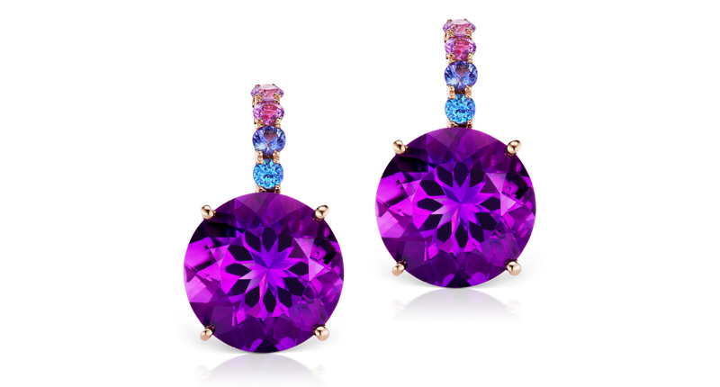 <p><a href="https://www.janetaylor.com/earrings/cirque-color-candy-drop-earrings-with-amethyst-and-sapphire" target="_blank" rel="noopener">Jane Taylor</a> “Cirque” drop earrings with amethyst and sapphire set in 14-karat rose gold ($2,695)</p>
<p> </p>