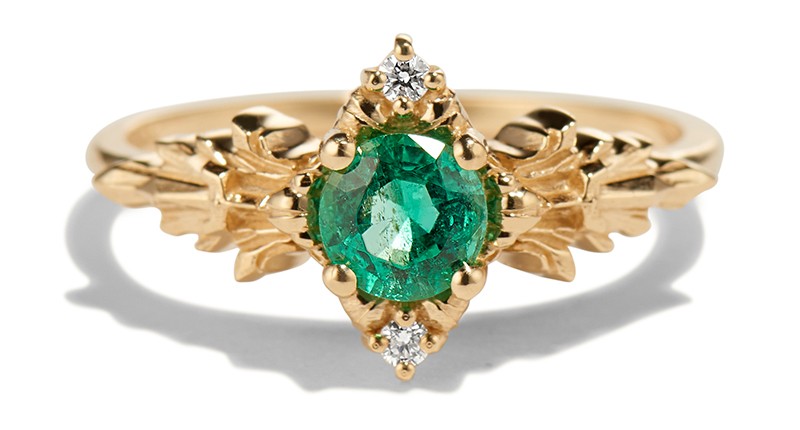 The “Spiritual Stone of the Forest” emerald engagement ring ($1,815), inspired by Kokiri’s Emerald in the Legend of Zelda: Ocarina of Time