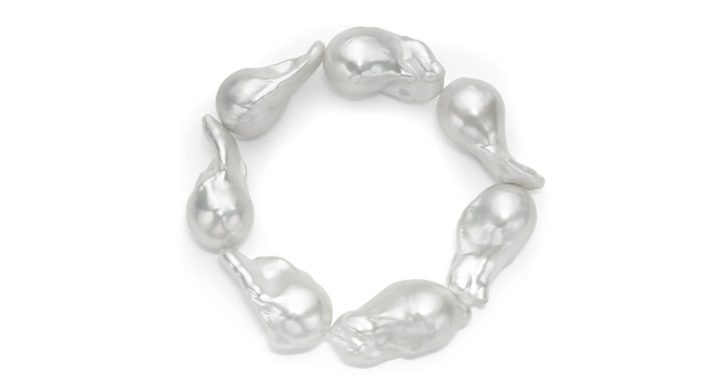 <p><a href="https://www.jeanjoaillerie.com/collections/lumi-re-collection/products/le-croisette-white-baroque-pearl-stretch-bracelet" target="_blank" rel="noopener">Jean Joaillerie </a>“Le Croisette” white baroque pearl stretch bracelet ($690) </p>