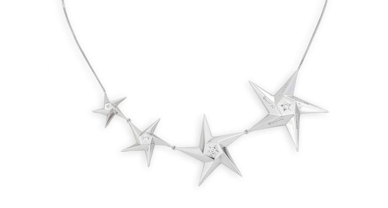 “Starlight” necklace in 18-karat white gold with diamonds ($9,623)