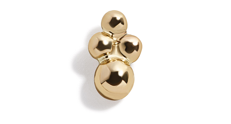 “Antonella” 14-karat yellow gold single stud earring ($55)