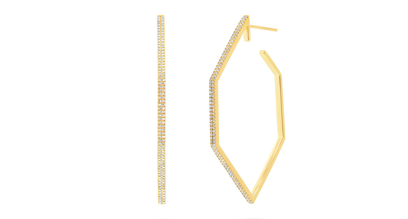 <strong>Statement Hoops:</strong> <a href="https://ronhami.com/" target="_blank">Ron Hami</a>’s 14-karat yellow gold and diamond hoops ($2,450)