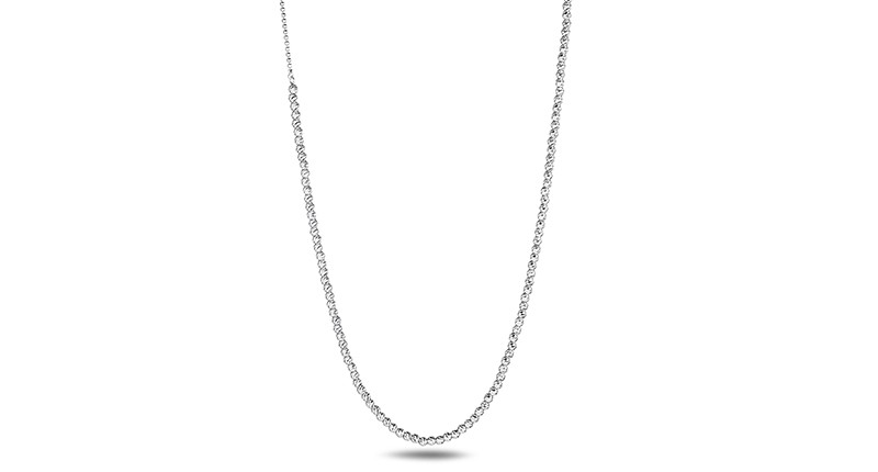 <p>The Halo choker, a ring of platinum beads ($1,300)</p>
<p> </p>
