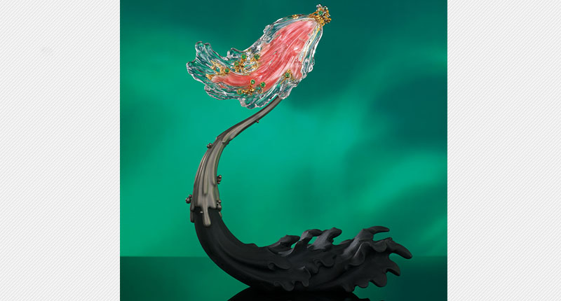 A multi-gem “Elan” brooch/sculpture from Chan that is expected to sell for between $50,000 and $78,000