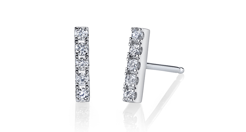 <strong>Everyday Diamonds.</strong> Sylvie Collection’s 14-karat white gold earrings with diamonds ($510) <a href="https://www.sylviecollection.com/" target="_blank">SylvieCollection.com </a>