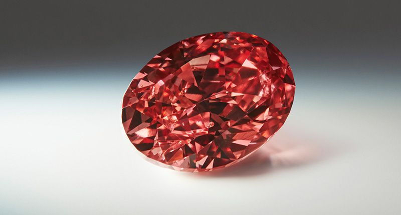 A 1.50-carat oval-shaped fancy deep pink diamond, the Argyle Kalina
