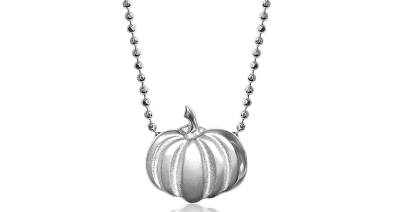 Alex Woo sterling silver Little Seasons Pumpkin on 16-inch chain ($138)<br /><a href="http://www.alexwoo.com" target="_blank" rel="noopener noreferrer">AlexWoo.com</a>
