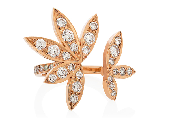 Jagga Jewellery’s 18-karat rose gold “Lilly” ring with diamonds<br />
<a target="_blank" href="http://www.jaggajewellery.com/"><span style="color: #f5fffa;">jaggajewellery.com</span></a>