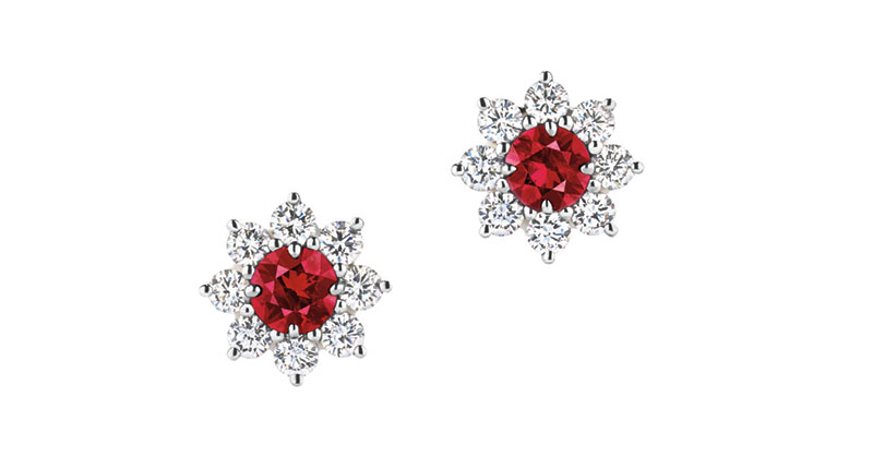 <strong>Red Gem Jewels.</strong> Harry Winston’s “Sunflower” earrings feature ruby and diamonds set in platinum (price upon request). <a href="http://www.harrywinston.com/en" target="_blank">HarryWinston.com </a>