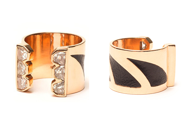 Sara Beltran’s “Deco Grande Shark Fin Jali” black enamel and diamond ring is set in 18-karat gold ($13,400).<br />
<a target="_blank" href="http://www.dezsosara.com/"><span style="color: #f5fffa;">sarabeltran.com</span></a>