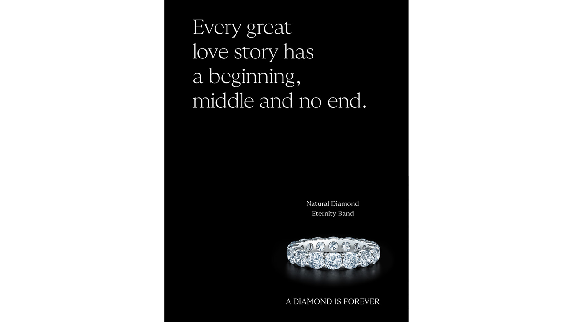 A De Beers Tagline is Forever