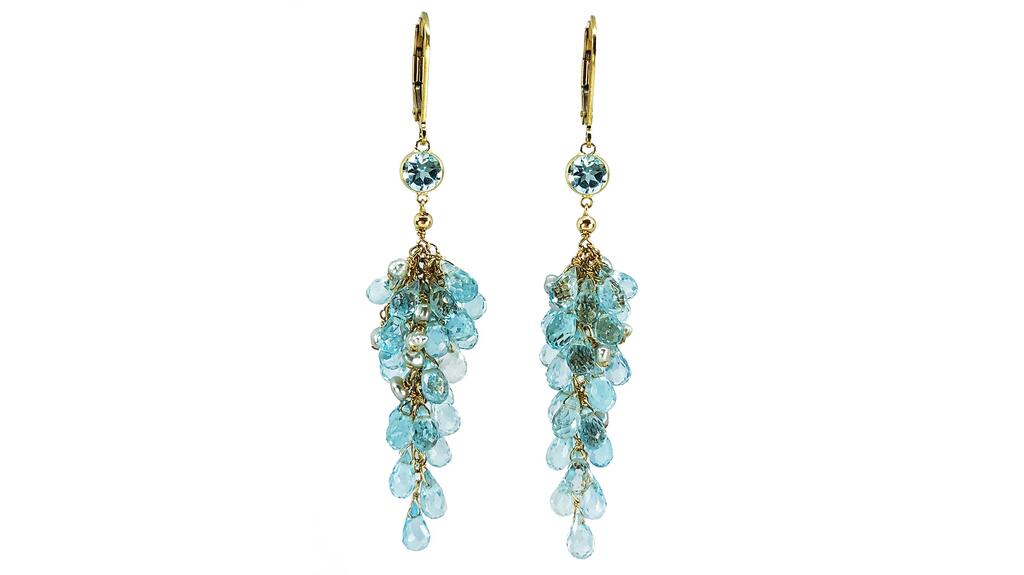 Melinda Lawton Blue Topaz Earrings