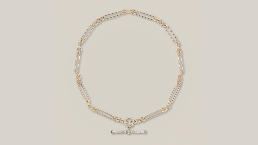 Trombone Link Chain Bracelet