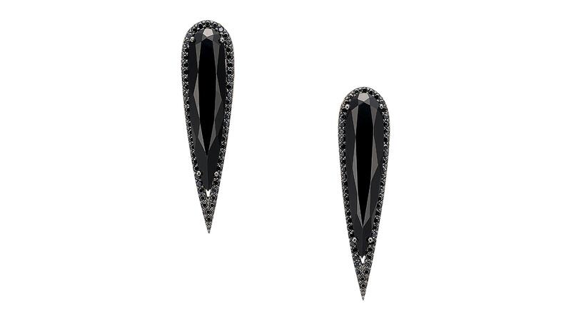 <a href="http://www.anabelachan.com/" target="_blank"> Anabela Chan</a> "Glimmer" earrings in 18-karat white gold and black rhodium vermeil with black diamonds ($1,445) 20251030_1-Anabela Chan.jpg