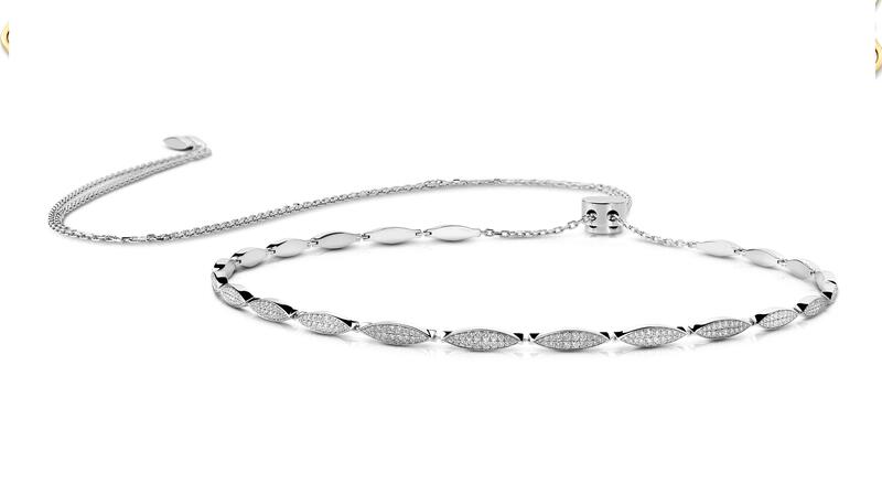 Susana Martins diamond tennis choker necklace