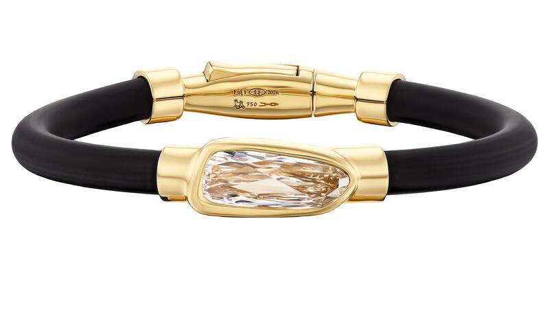 Uniform Object Carbon Pear Diamond Bracelet