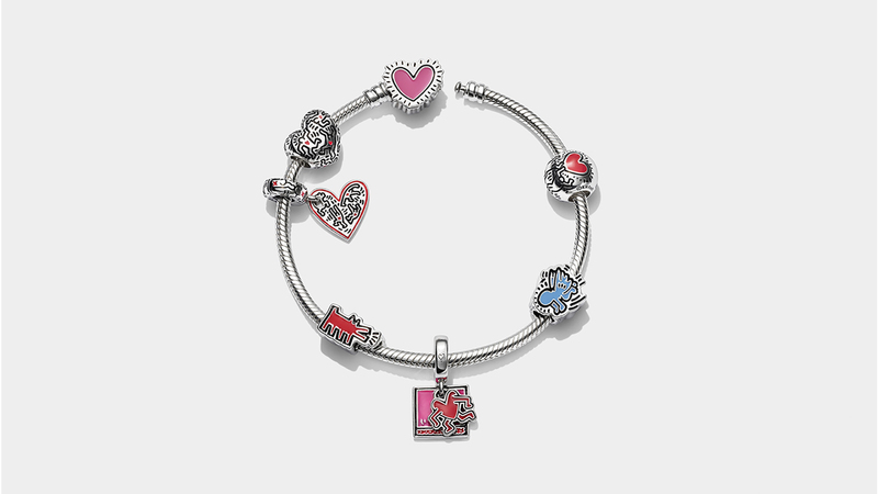 Pandora is bringing Keith Haring’s iconic figures to its charms.
