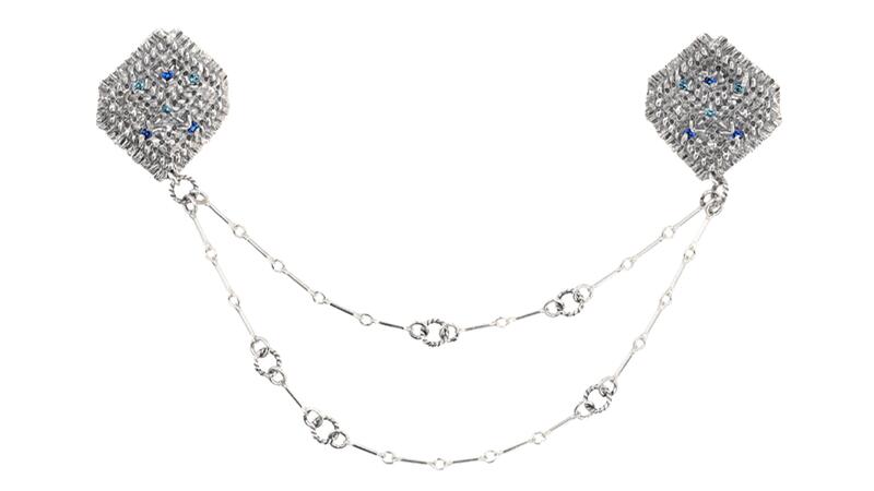 Mignon Faget Embroidered Collar Point Pin