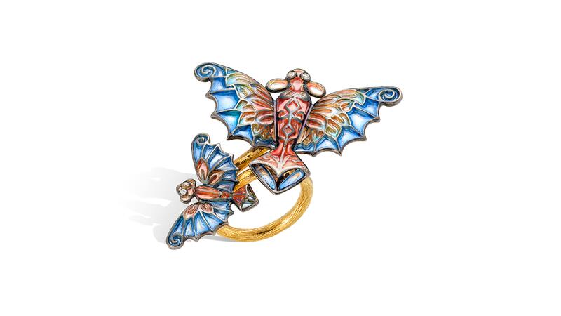 Lydia Courteille butterflies ring