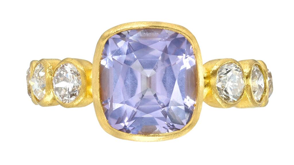 Camille Beinhorn Spinel and Diamond Infiniti Ring