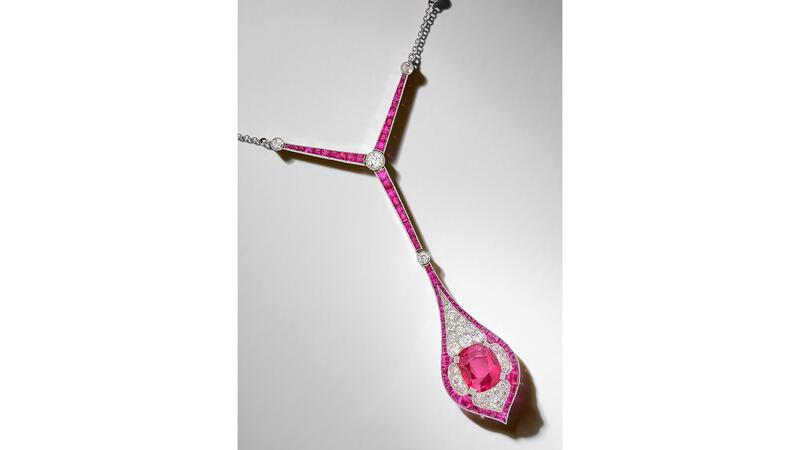 Marcus & Co. Burmese ruby necklace