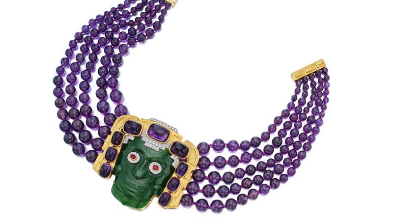 Geri Brawerman David Webb demon mask jewelry