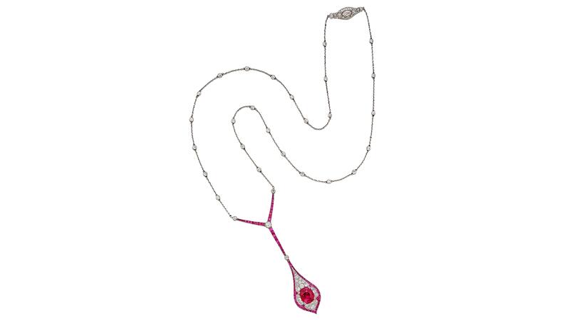 Marcus & Co. Burmese ruby necklace
