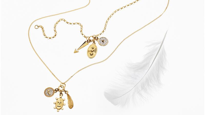 Foundrae Vivacity Cluster Necklace and Dream Cluster Necklace