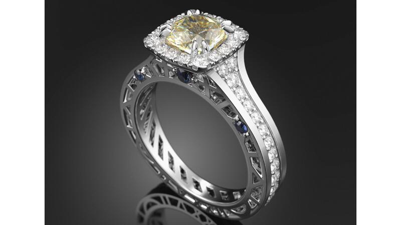 Michael Hogan yellow diamond ring