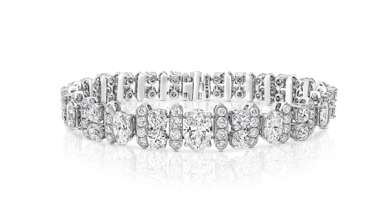 A diamond bracelet from the suite