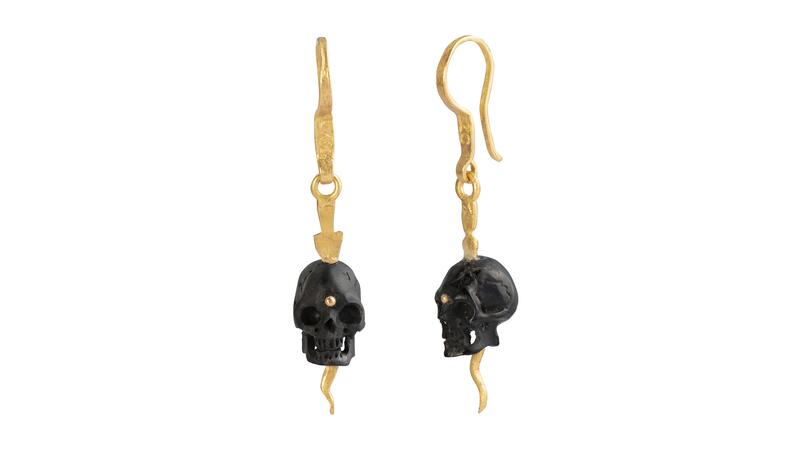 Lou Zeldis and Liz Marx Studios skull earrings
