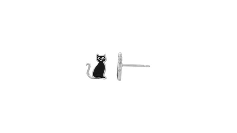 Boma black cat earrings