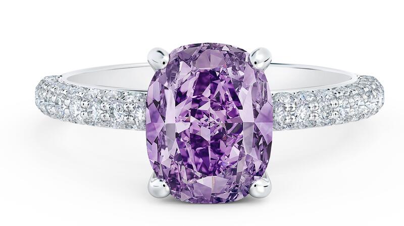 De Beers high jewelry Metamorphosis purple diamond ring