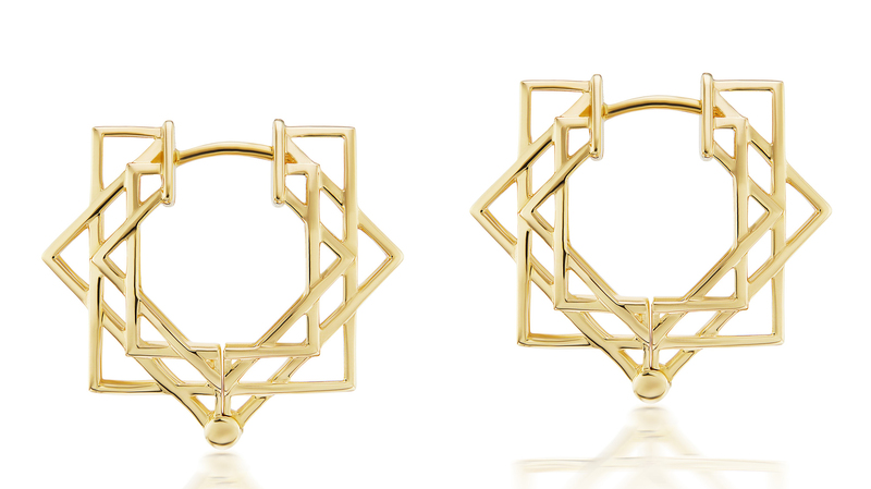 <a href="https://arkfinejewelry.com/collections/earring/products/shakti-huggie-gold-earrings" target="_blank">ARK Fine Jewelry</a> 18-karat gold “Shakti” hoops ($2,200)